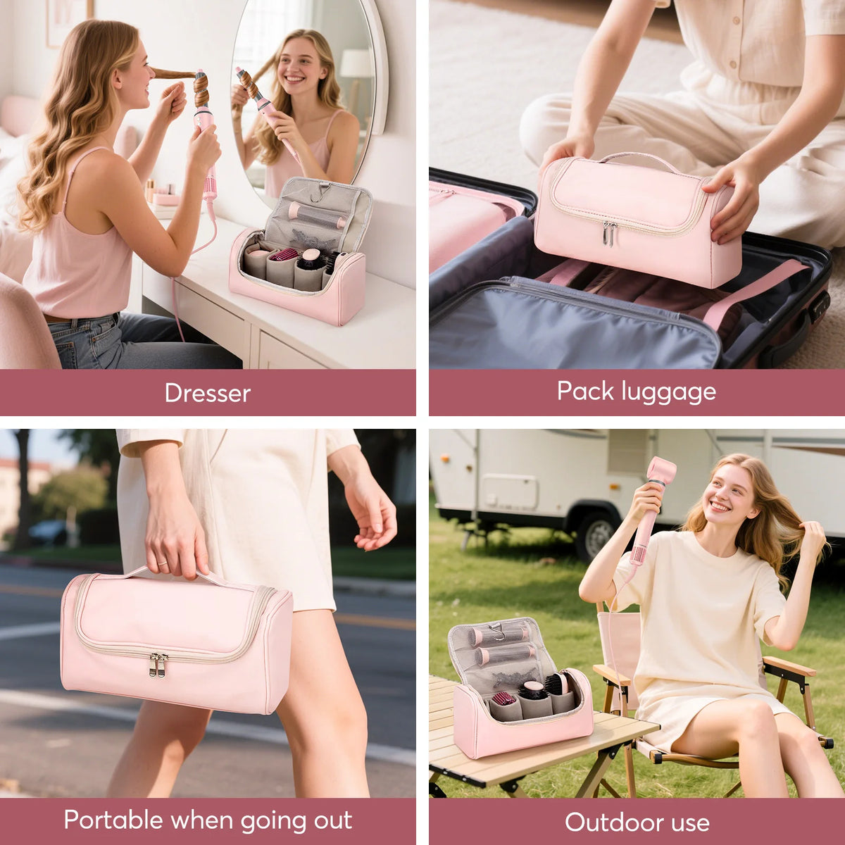 BOPCAL Hot Air Hair Dryer Brush Multi Function Styling Tool Set
