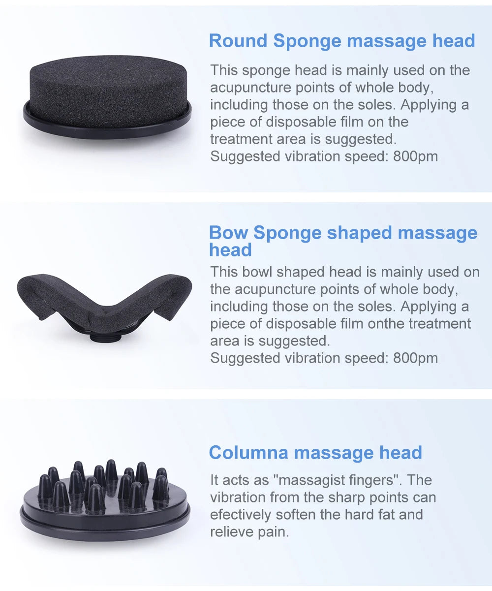 AOKO New G5 Vibration 5 Heads Body Massager Fat Burning Slimming Beauty Machine Waist Massager Cellulite Lose Weight device