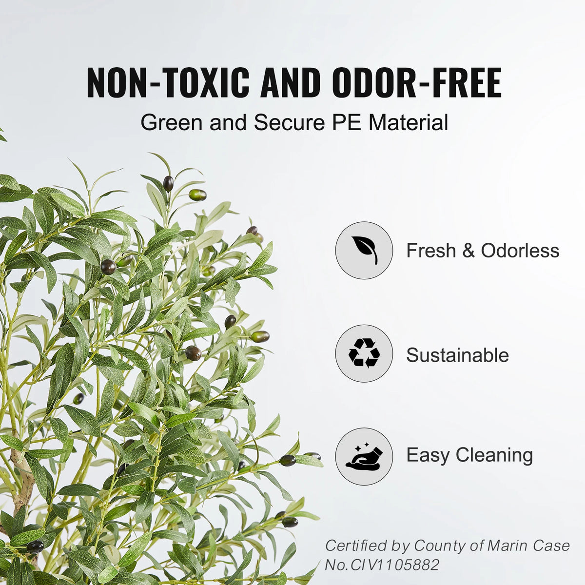 SucceBuy Artificial Olive Tree With Secure Anti Tip Protection