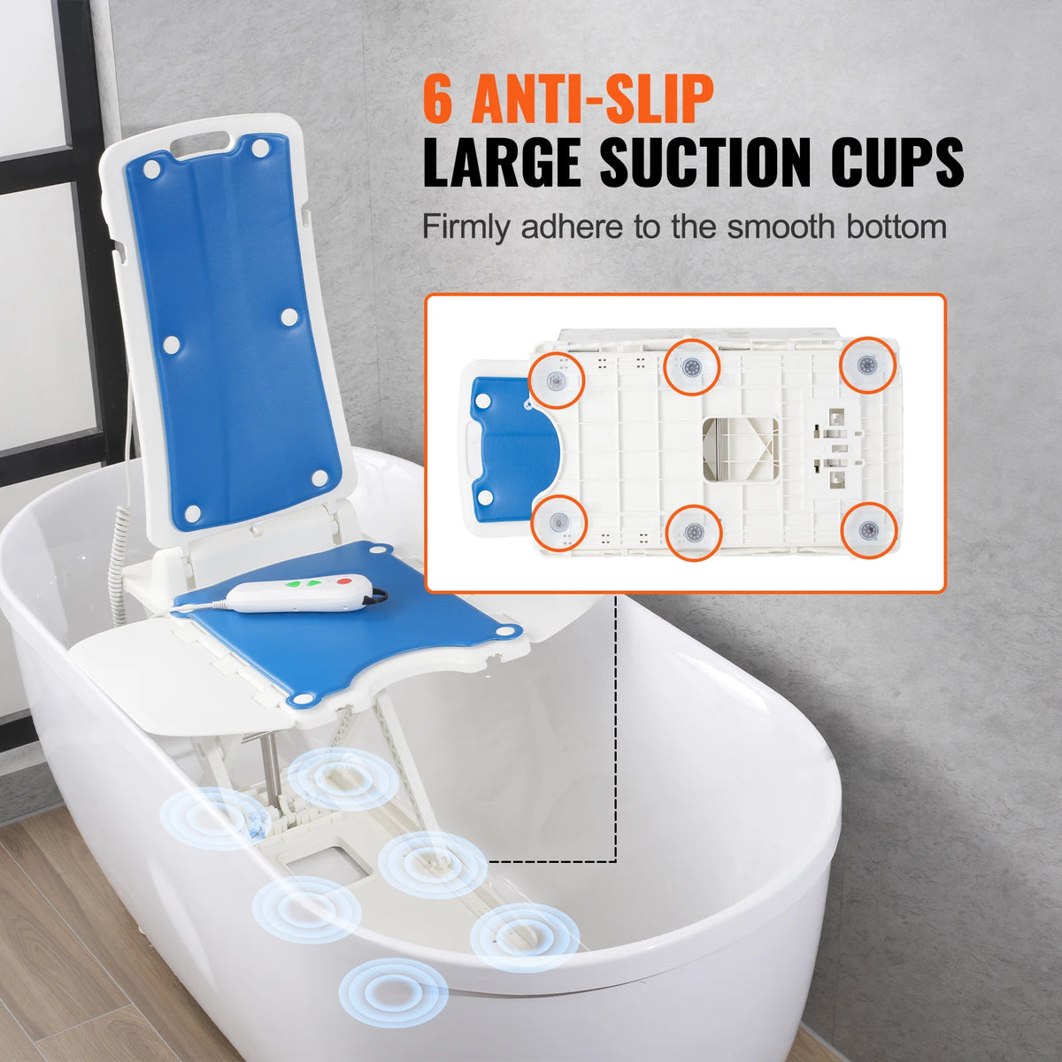 SucceBuy Electric Chair Lift Devices to Lift Elderly off Floor for Elderly 45° Tilt for Seniors Patient Support Up to 310 LBS