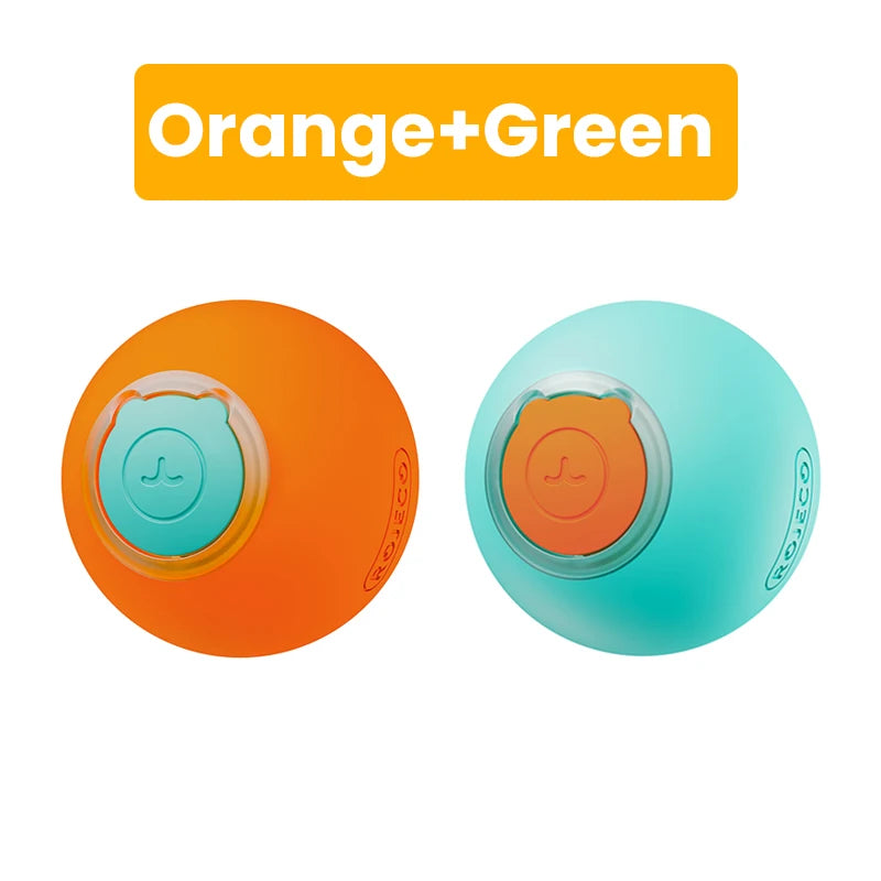 ROJECO Automatic Interactive Rolling Cat Ball Toy with LED Light