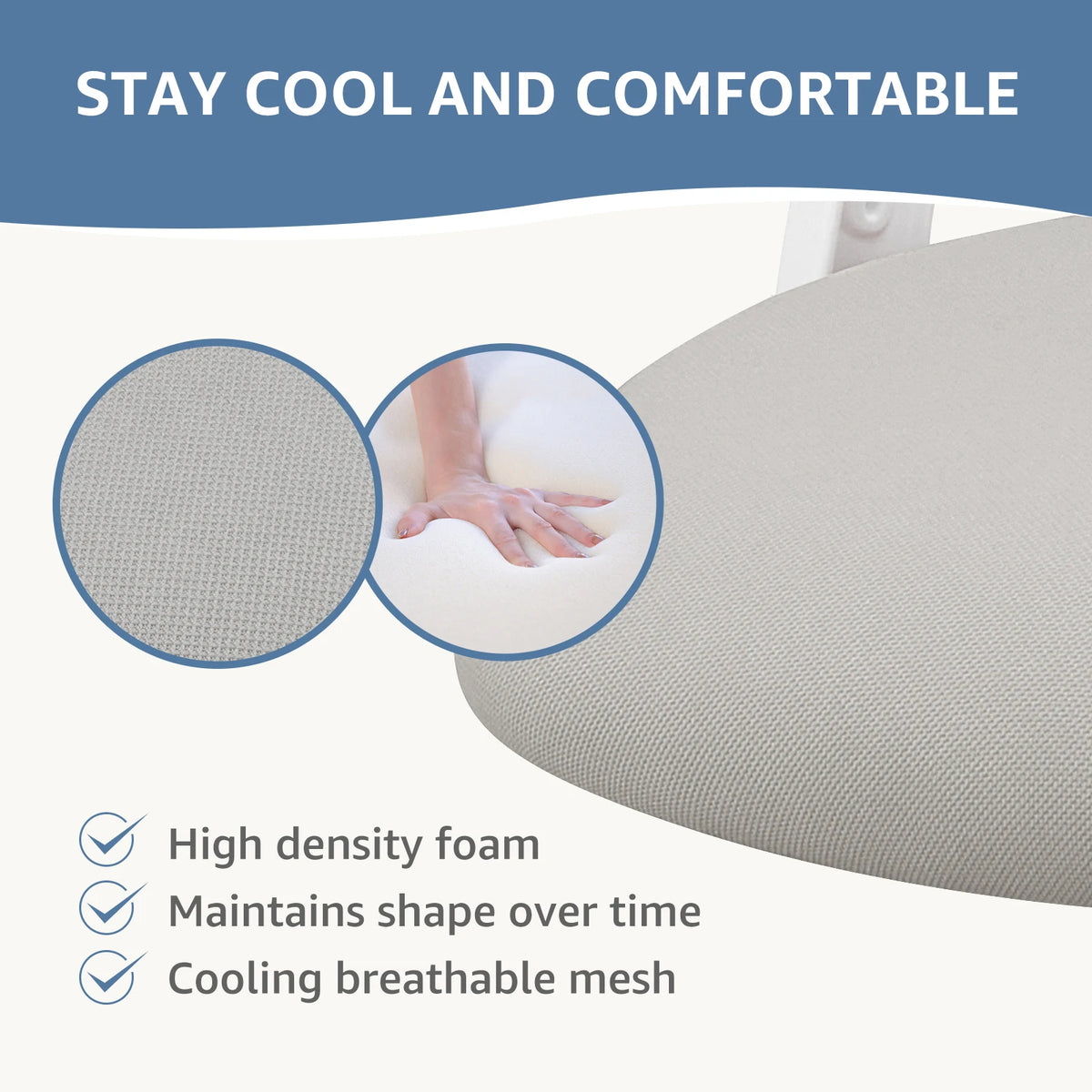 JHK Mesh Ergonomic Office Chair With Headrest And Lumbar Support