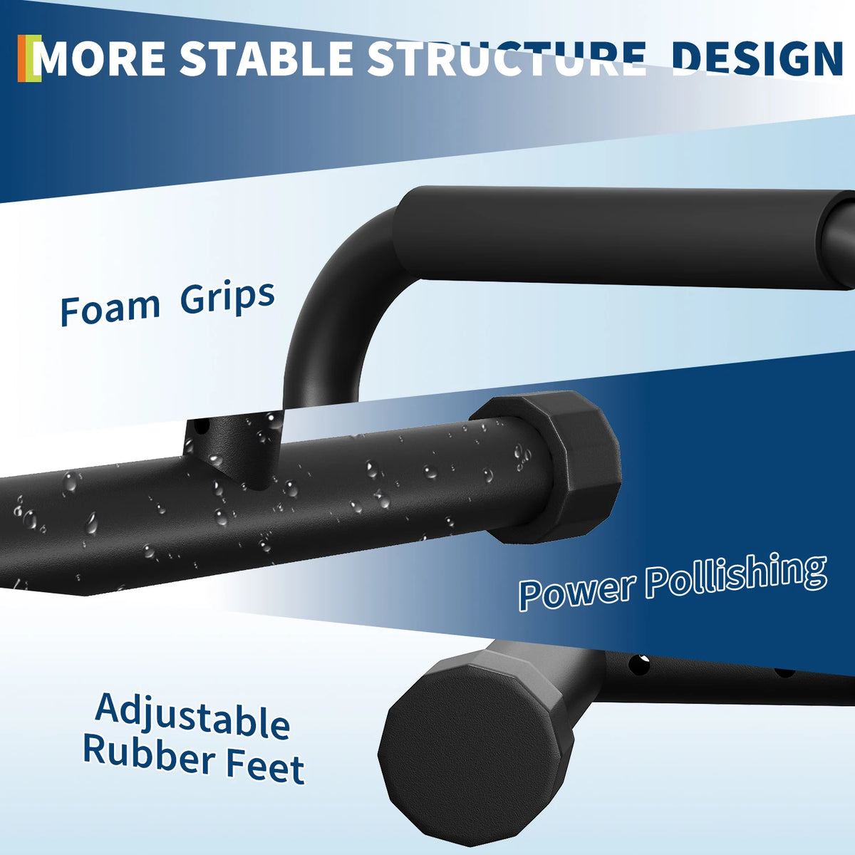 Adjustable Heavy Duty Dip Bars for Home Gym Strength Training