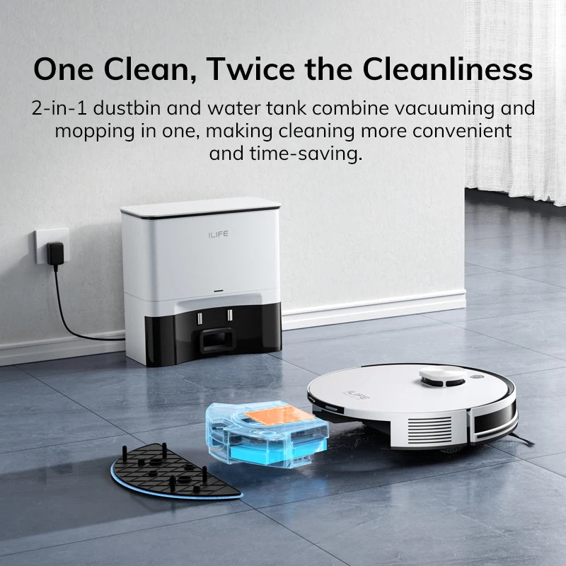 ILIFE A30 Pro Robot Vacuum and Mop With Self Emptying