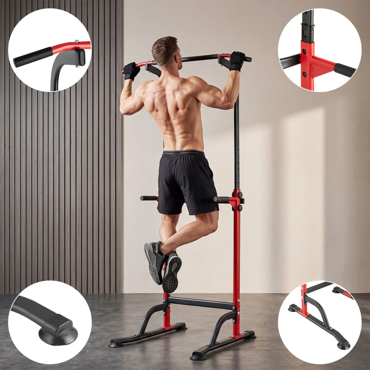 HiMISS Power Tower for Pull Ups, Dips and Strength Training