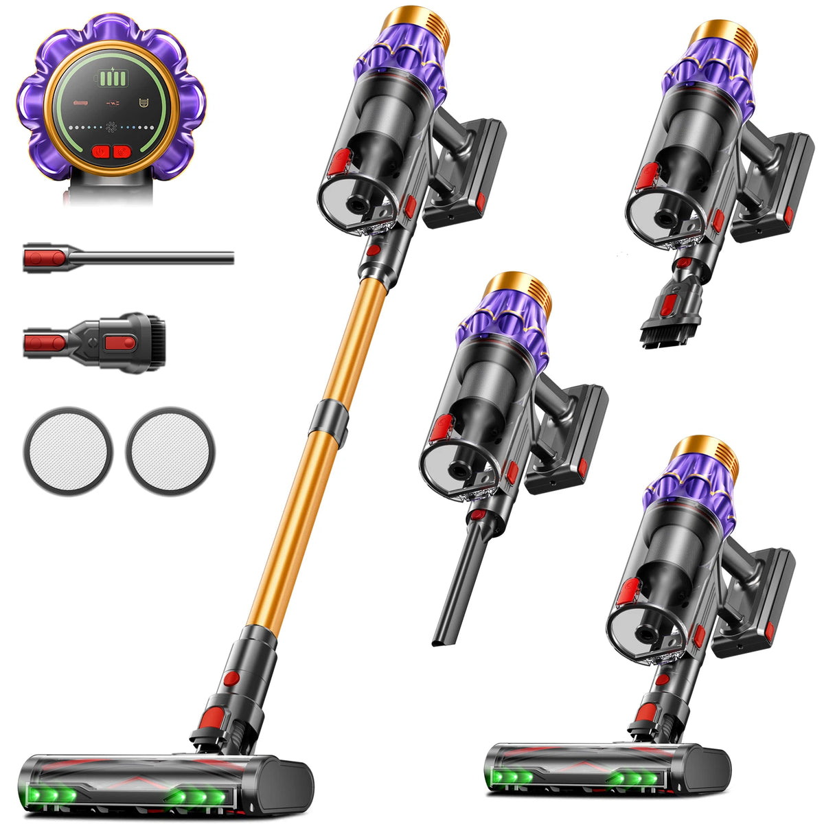 VAKERR Cordless Vacuum Cleaner With Powerful Suction And HEPA Filtration