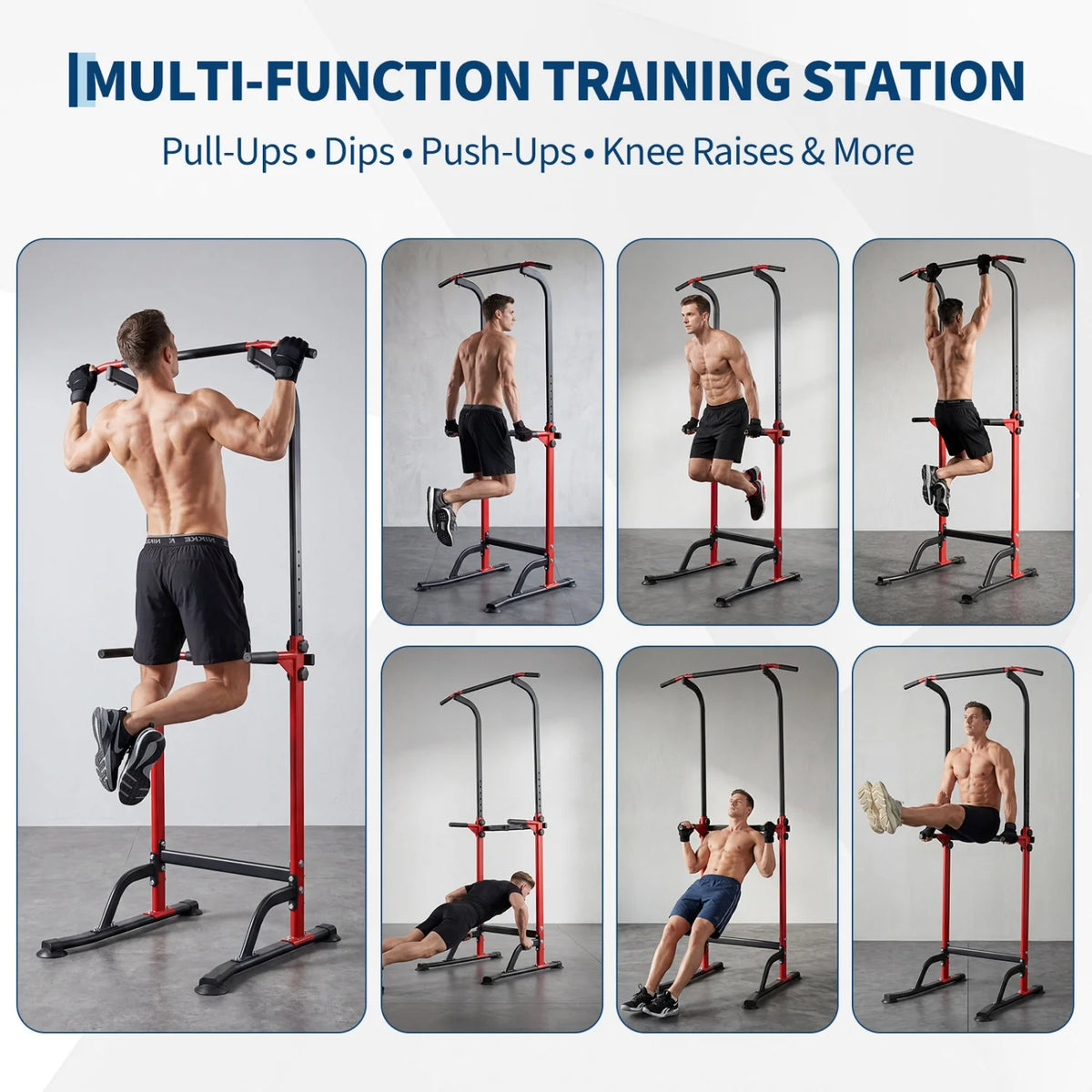 HiMISS Power Tower for Pull Ups, Dips and Strength Training