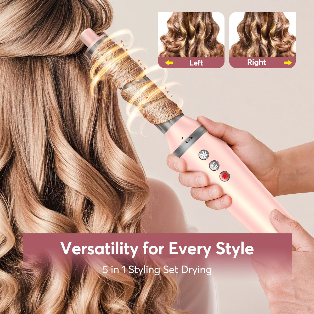 BOPCAL Hot Air Hair Dryer Brush Multi Function Styling Tool Set