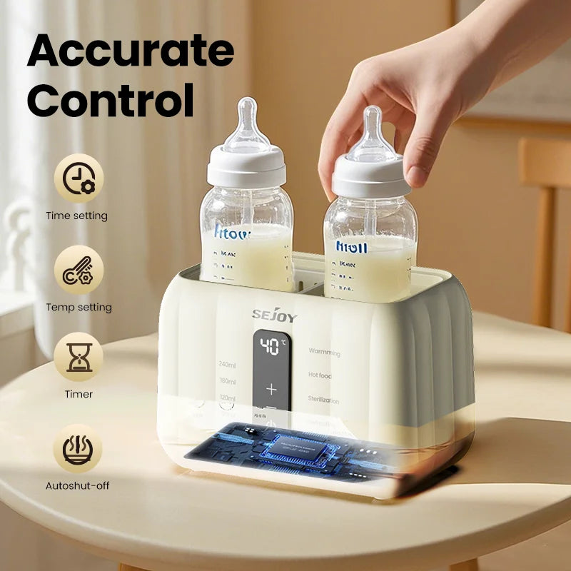 Sejoy Double Baby Bottle Warmer With Accurate Temperature Control