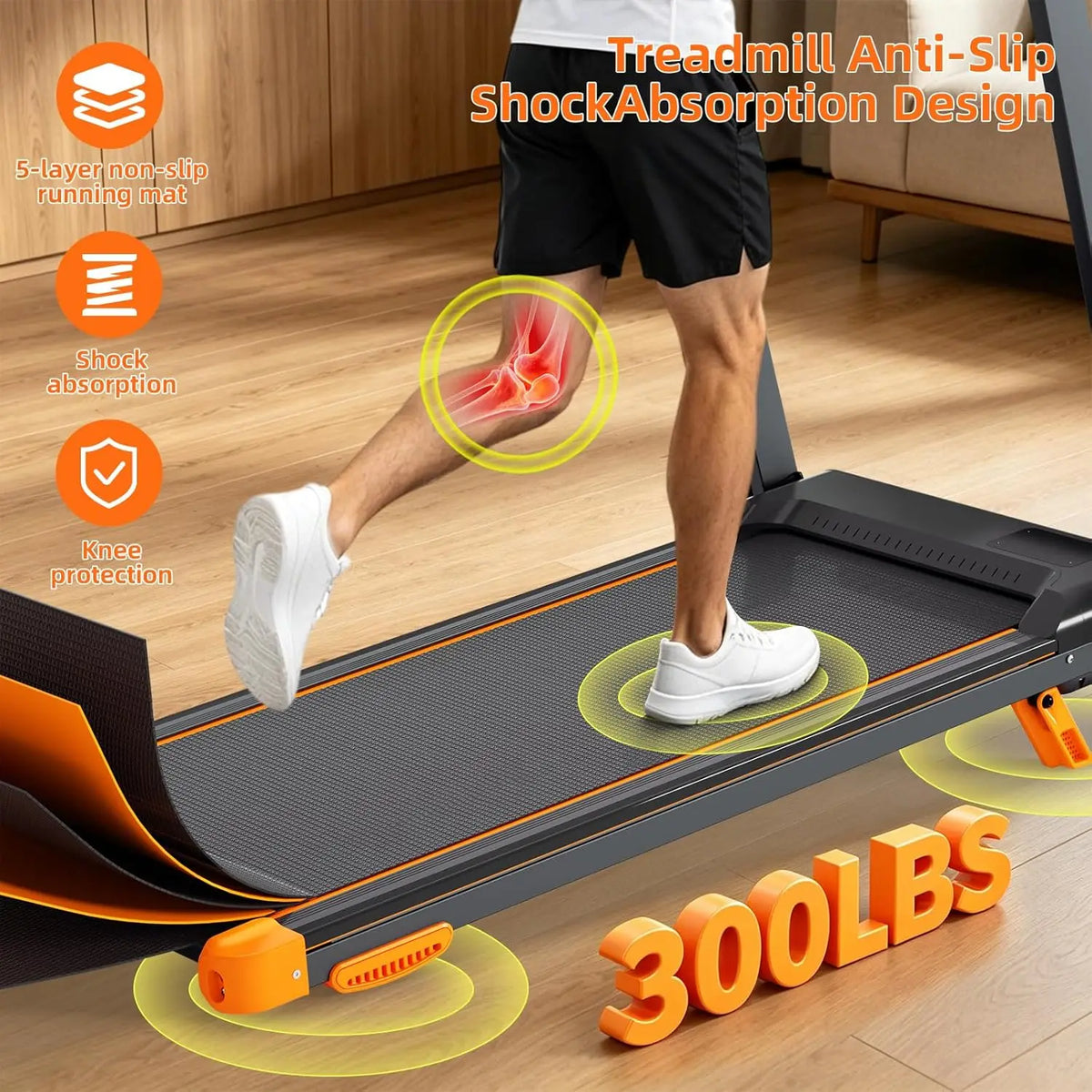 Walking Pad Treadmill With 12 Percent Incline And App Control