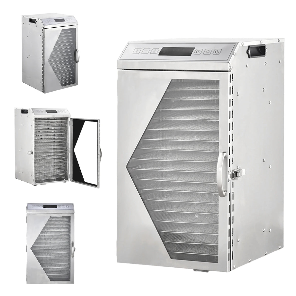 Commercial Stainless Steel Electric Food Dehydrator With Touch Panel