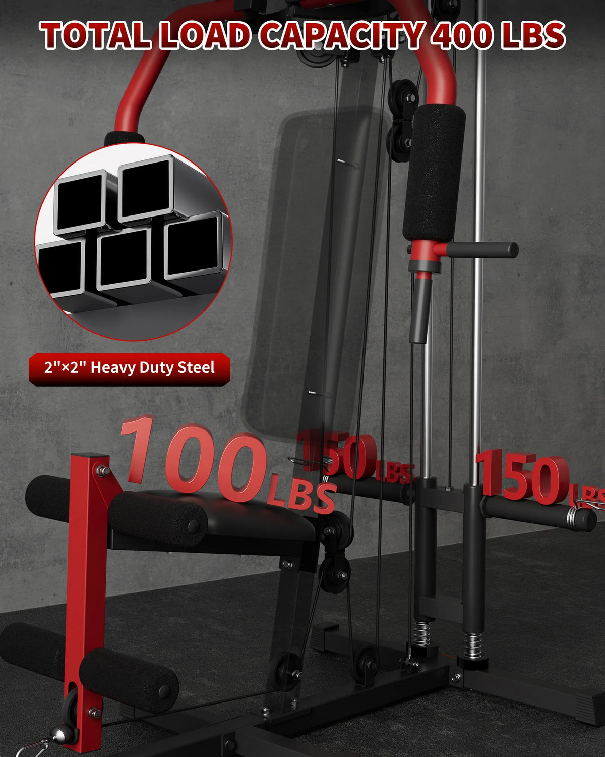 HiMISS Multifunctional Home Gym Machine for Full Body Strength Training