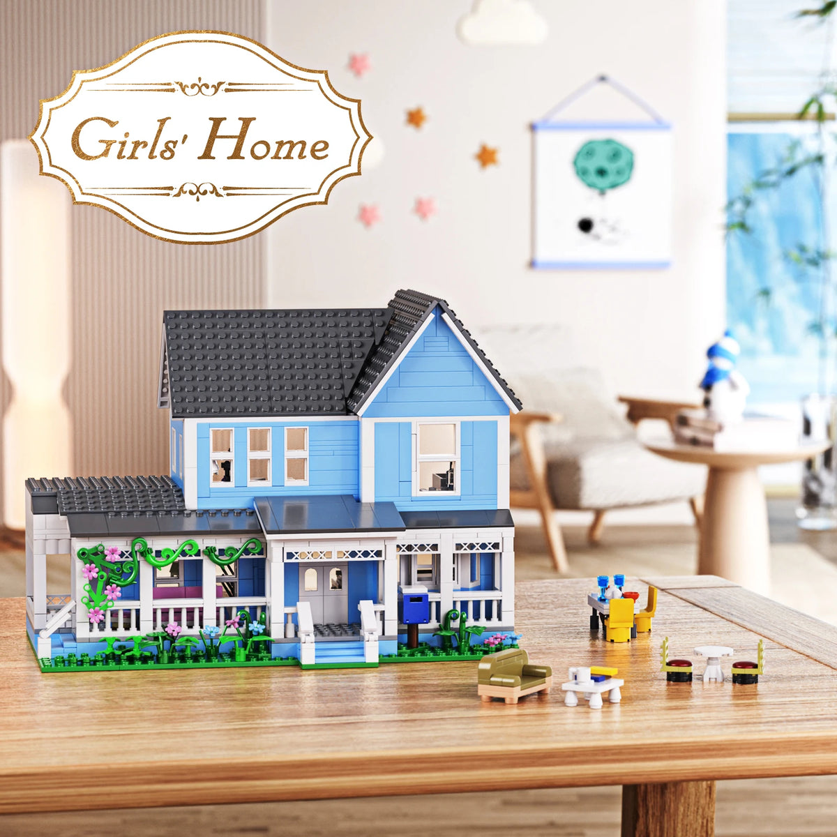 Lorelai Palace Building Blocks Set for Home Decor and Gifts