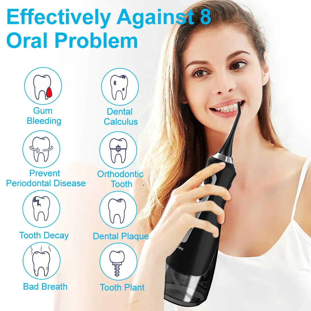 SEJOY Portable Water Flosser Oral Irrigator With Multiple Cleaning Modes