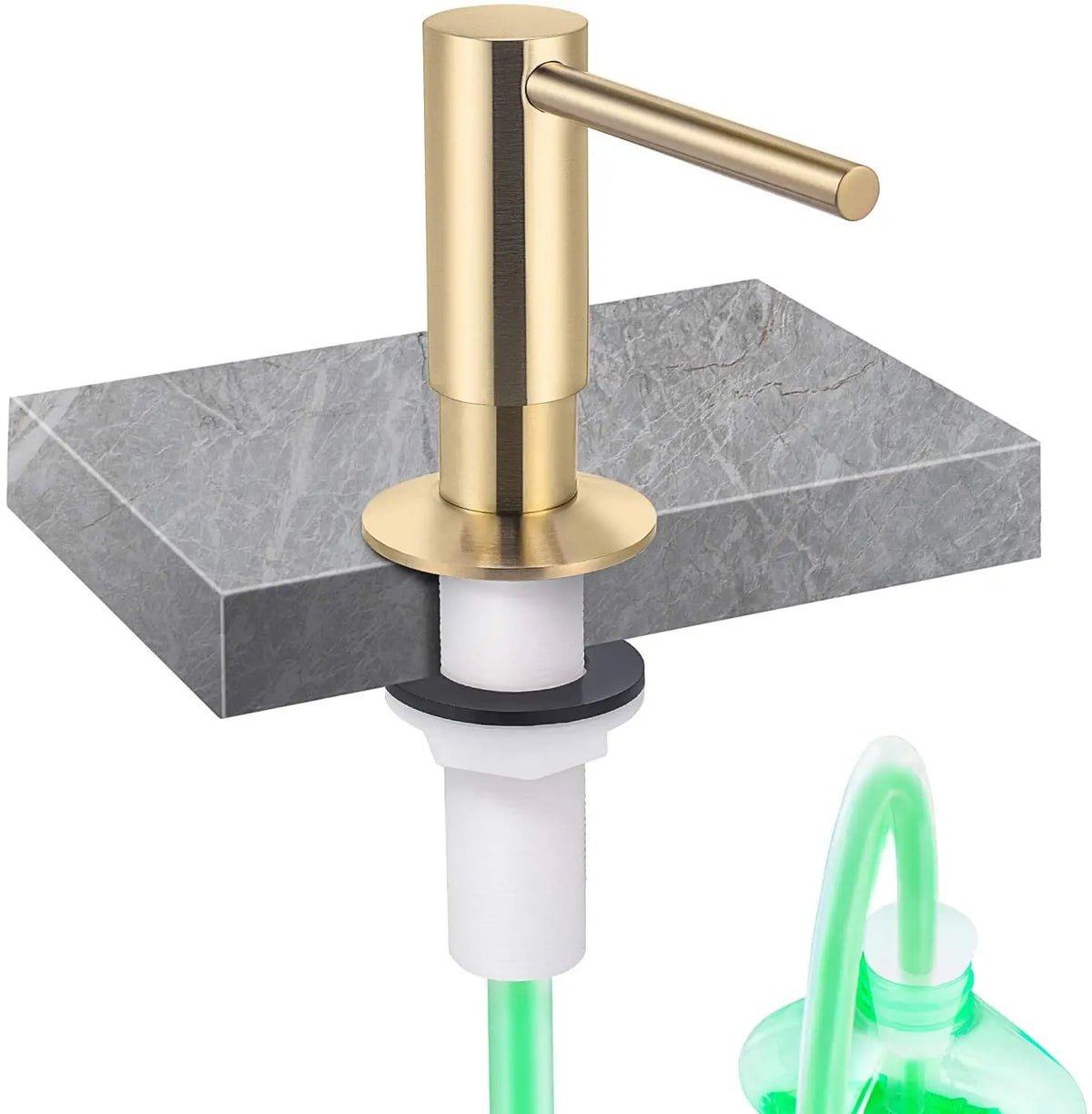 Samodra liquid Soap Dispenser With Extension Tube Kit Brass Pump Head For Kitchen Sink Bathroom accessories 4 color dispenser So