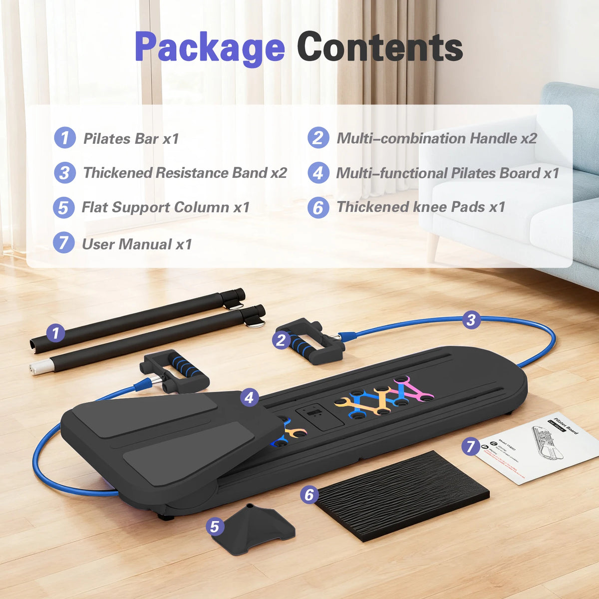 Multifunctional Pilates Abdominal Board for Full Body Strength Training