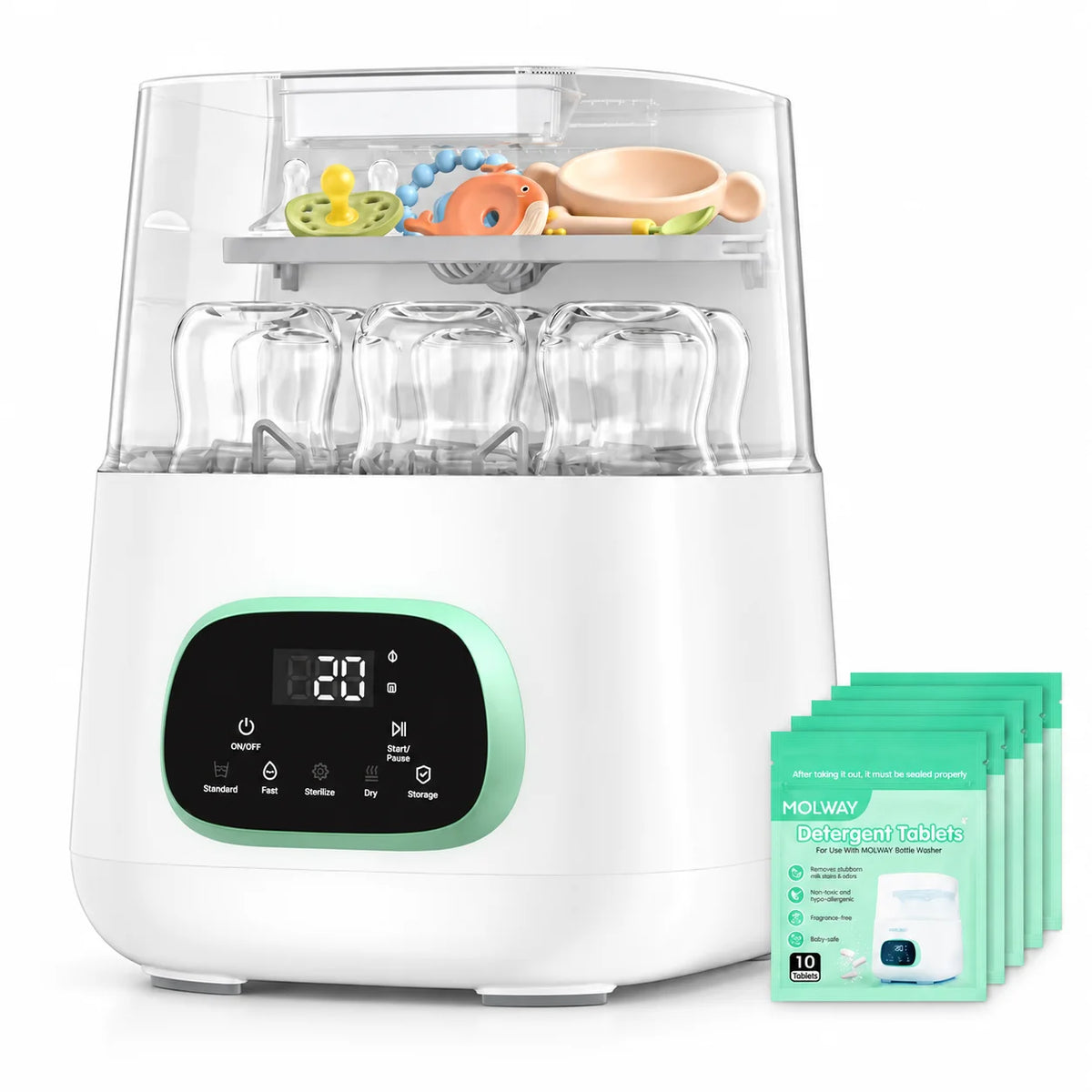 Kmaier 4-in-1 Baby Bottle Washer Sterilizer and Dryer