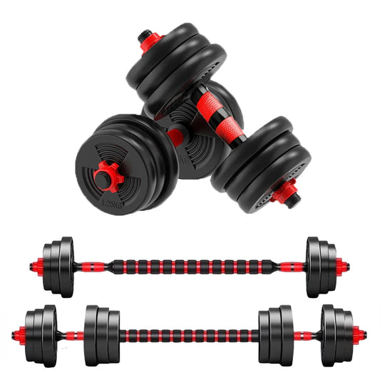 Adjustable Dumbbell to Barbell Set for Home Strength Training