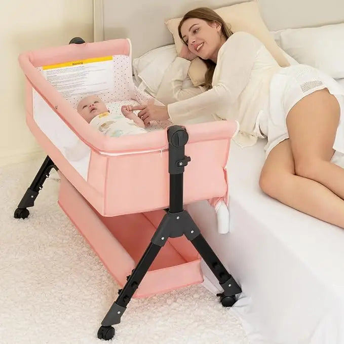 3 In 1 Baby Bassinet Bedside Sleeper Portable Folding Cradle