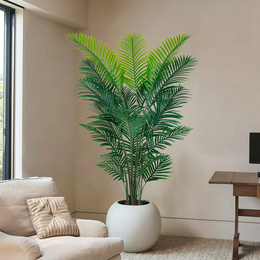 Olitree Artificial Palm Tree Faux Areca Floor Plant Home Decor