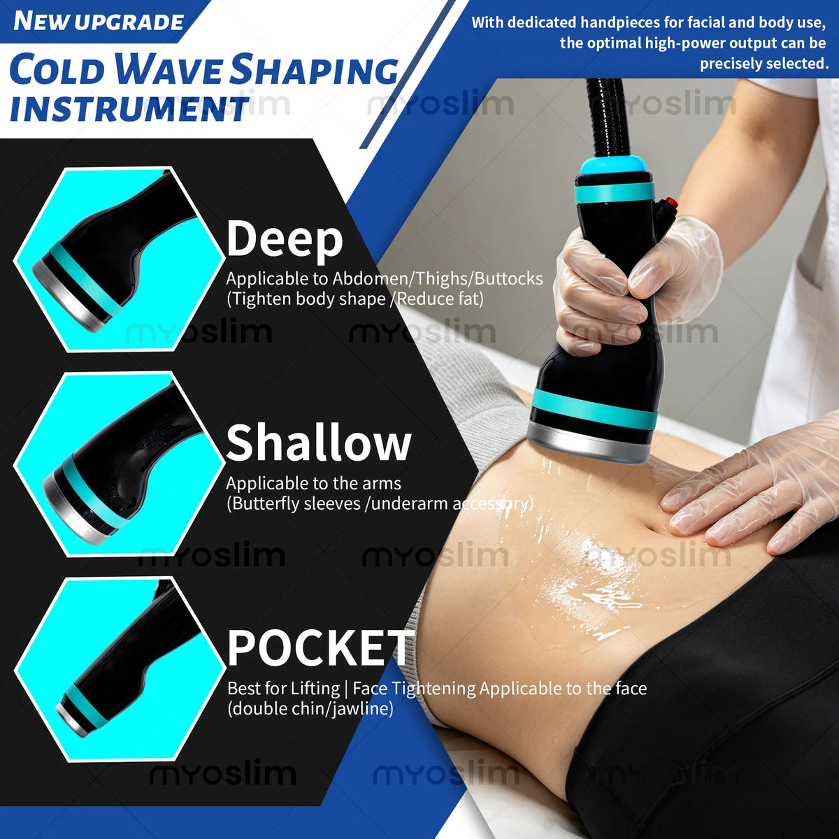 Portable Coolwaves RF Radiofrequency 2.45 GHz Slimming Body Sculpt & Face Body Tightening Cellulite Reduction Desktop Machine