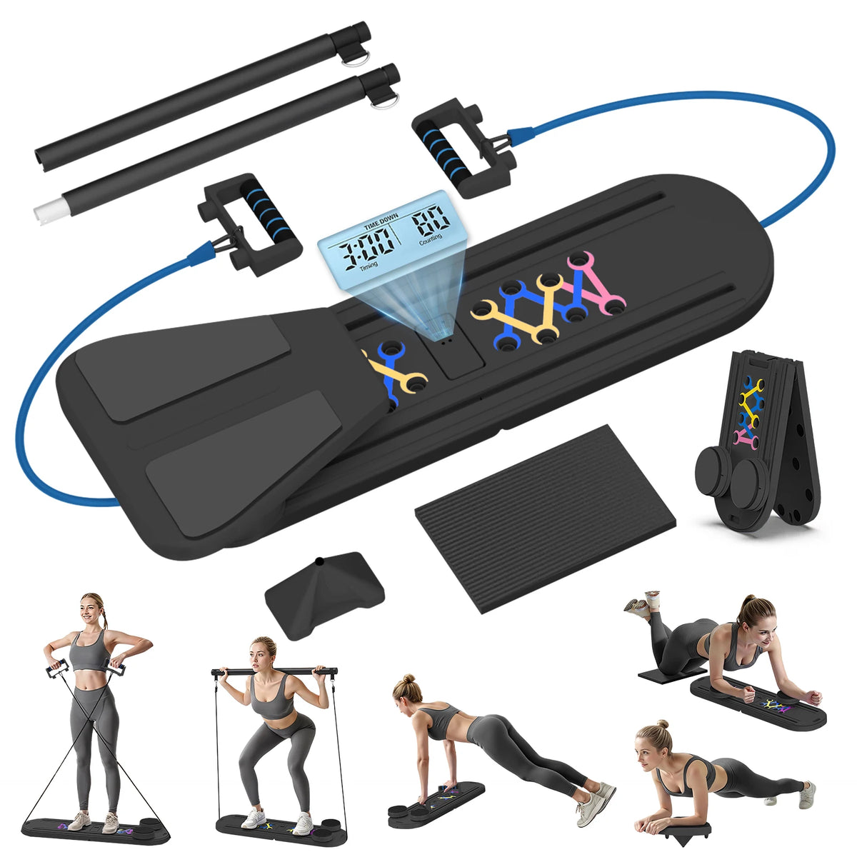 Multifunctional Pilates Abdominal Board for Full Body Strength Training