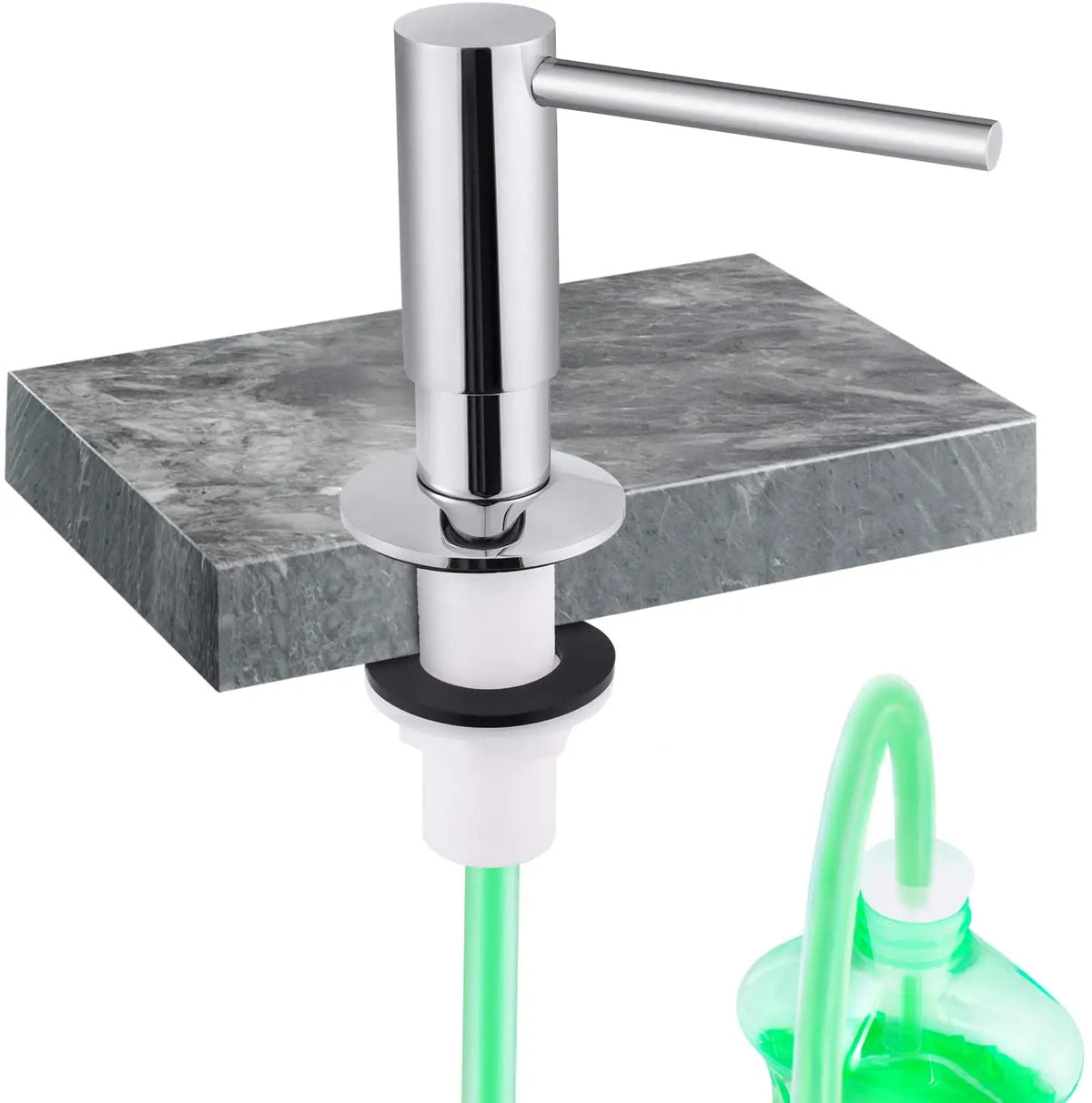 Samodra liquid Soap Dispenser With Extension Tube Kit Brass Pump Head For Kitchen Sink Bathroom accessories 4 color dispenser So