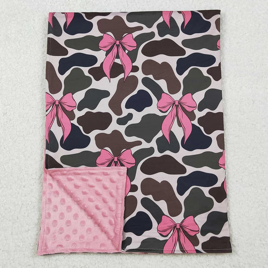 Soft Baby Toddler Camouflage Minky Blanket For Infants and Children