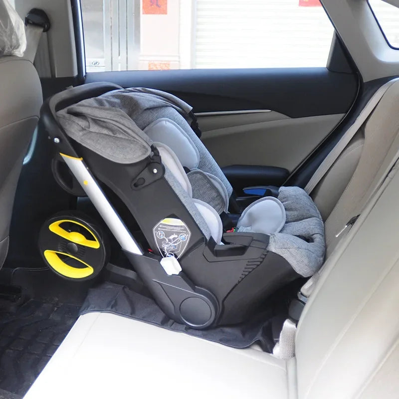 Foldable 3-in-1 Baby Stroller With Car Seat For Newborns
