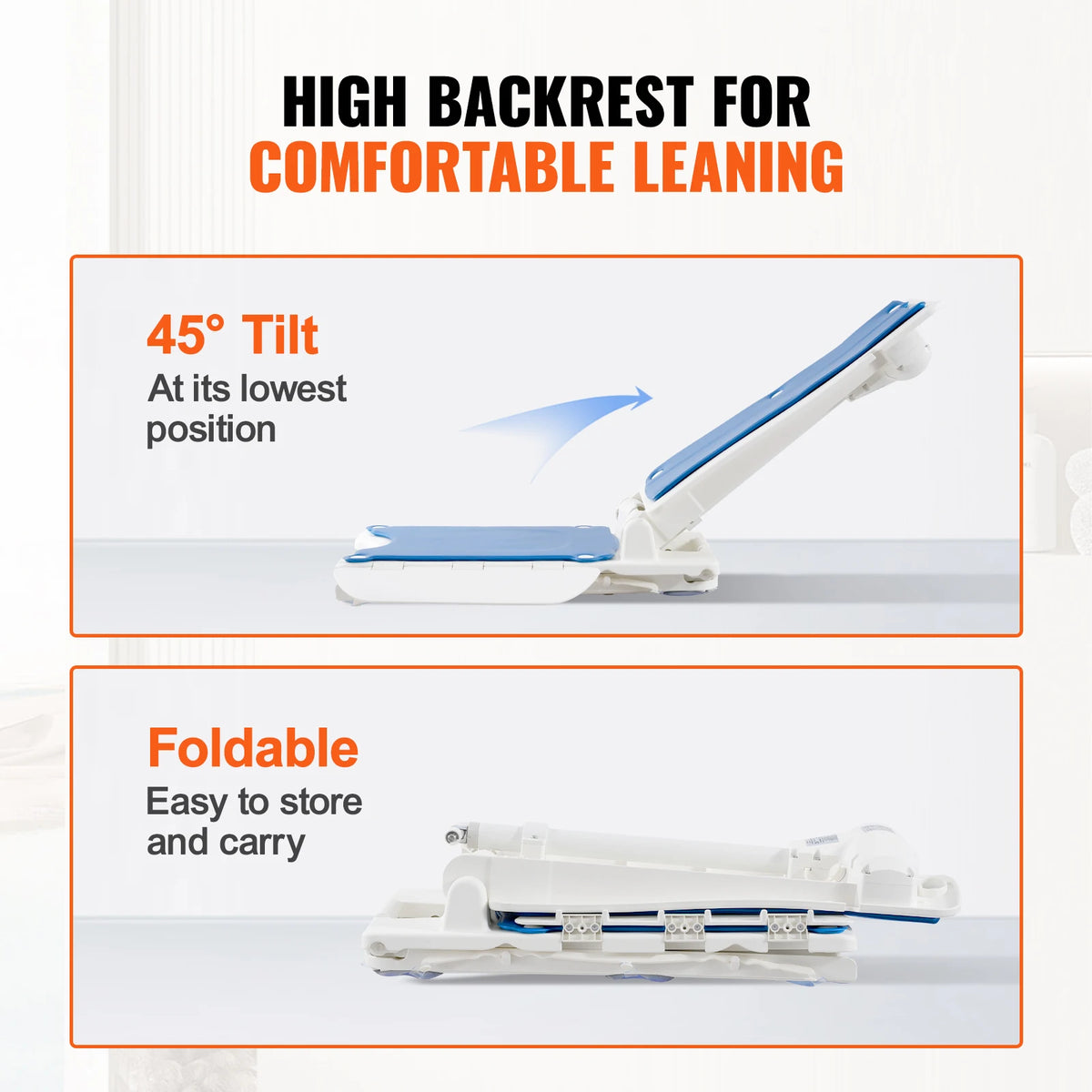 SucceBuy Electric Chair Lift Devices to Lift Elderly off Floor for Elderly 45° Tilt for Seniors Patient Support Up to 310 LBS