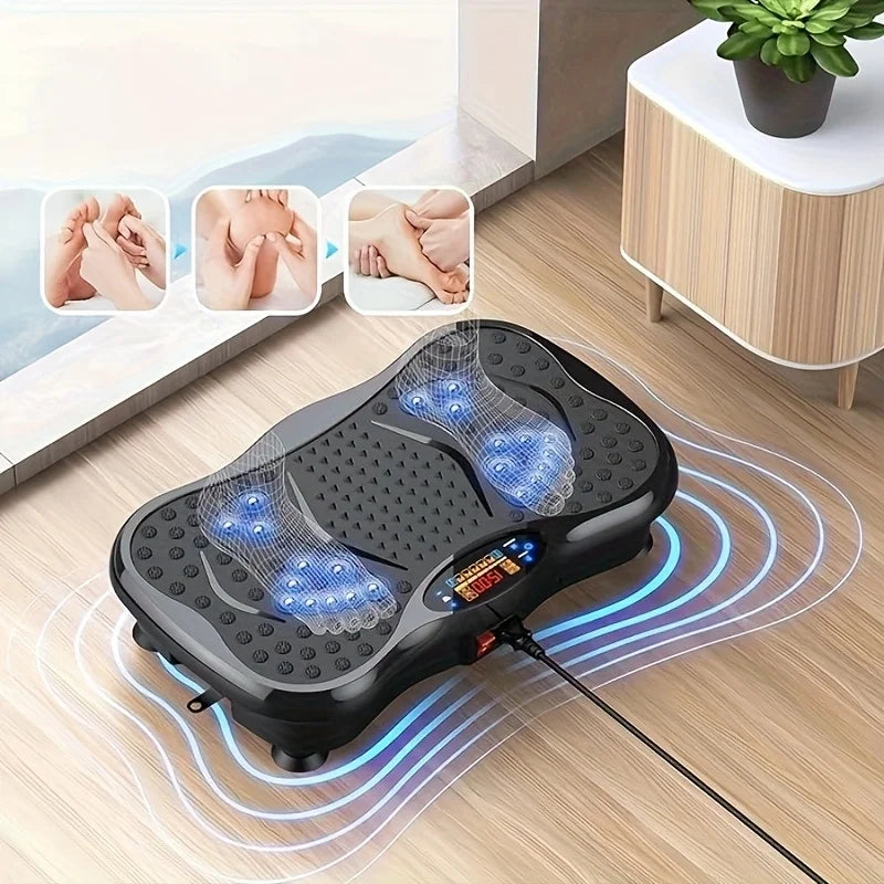 BZEQ Vibration Platform With Resistance Bands For Full Body Training