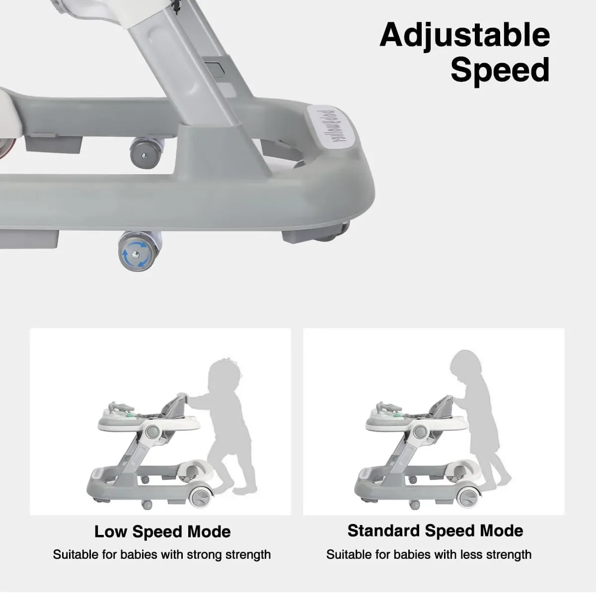 2 In 1 Baby Walker With Removable Feeding Tray For Toddlers