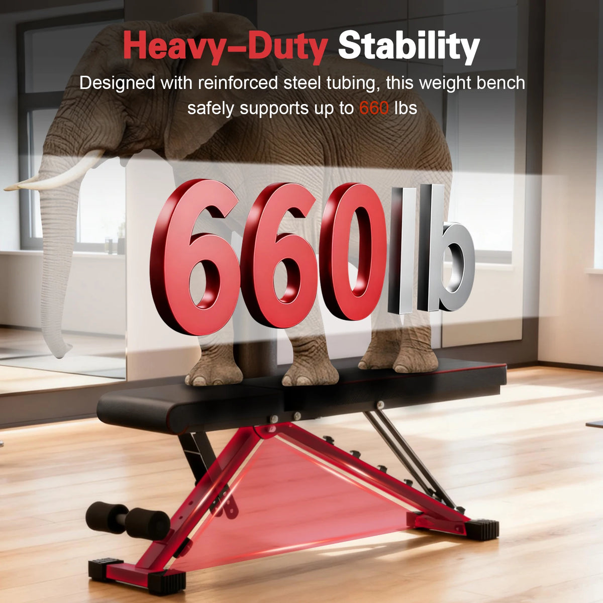 Multifunctional Adjustable Foldable Weight Bench For Home Gym Strength Training
