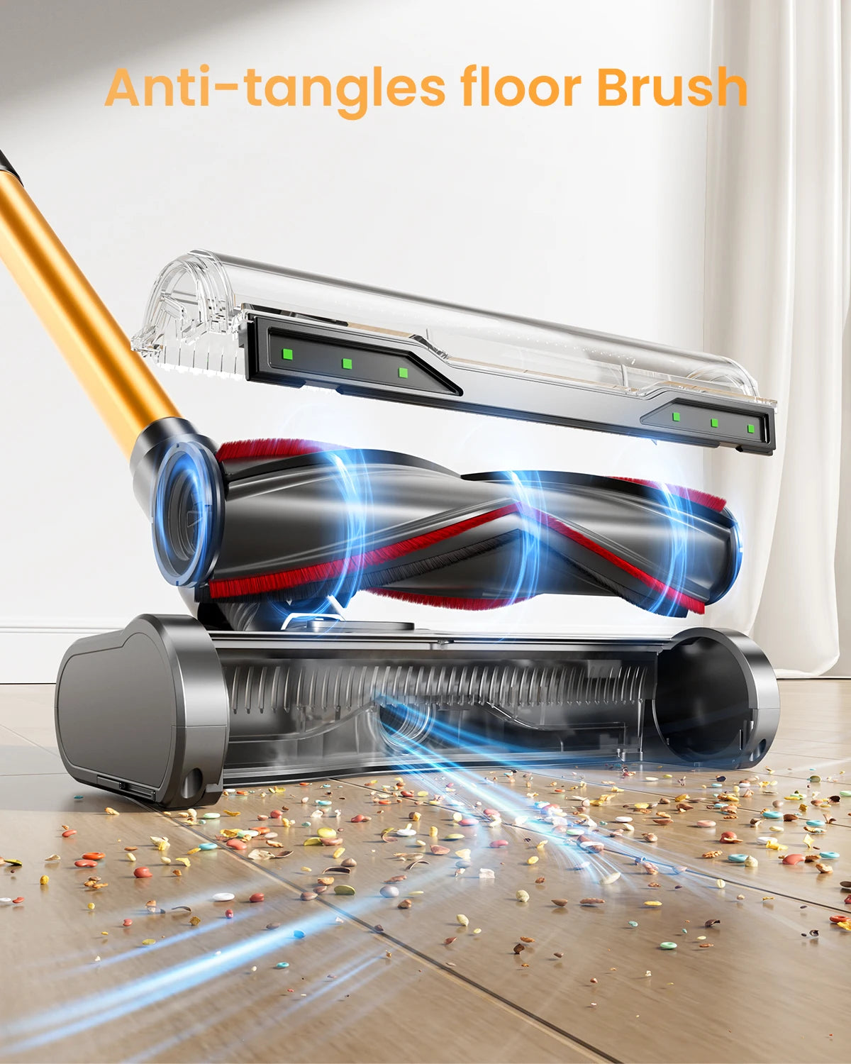 VAKERR Cordless Vacuum Cleaner With Powerful Suction And HEPA Filtration