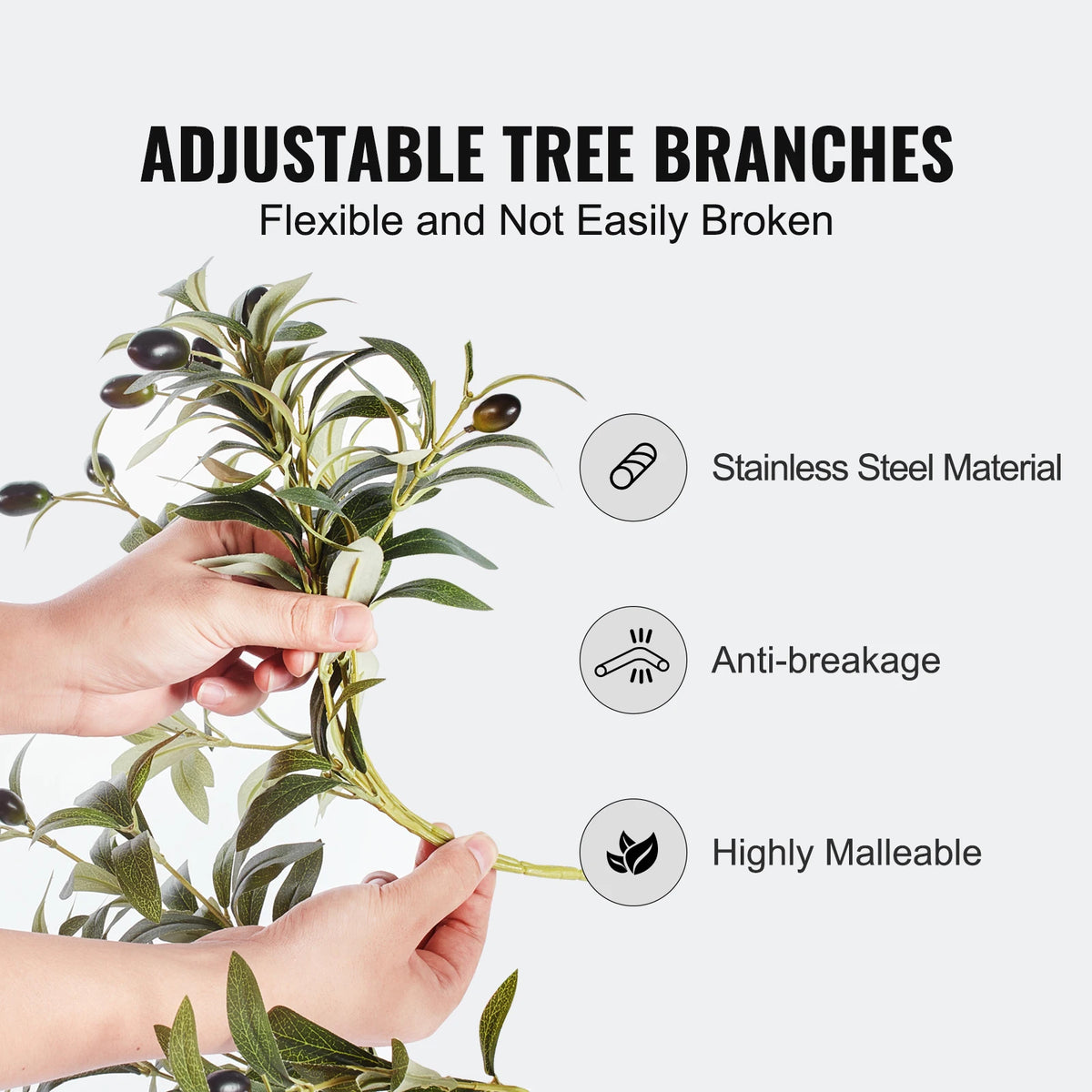 SucceBuy Artificial Olive Tree With Secure Anti Tip Protection