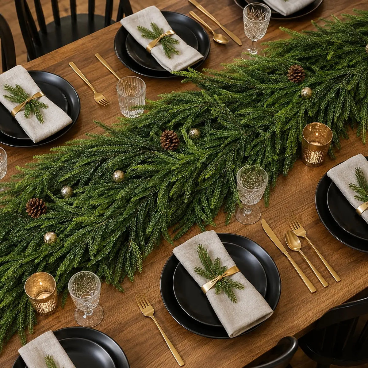 6ft 9ft Artificial Cedar Christmas Garland, Realistic Bendable Greenery For Mantel Stair Railing Doorway Wall Holiday Decor Home