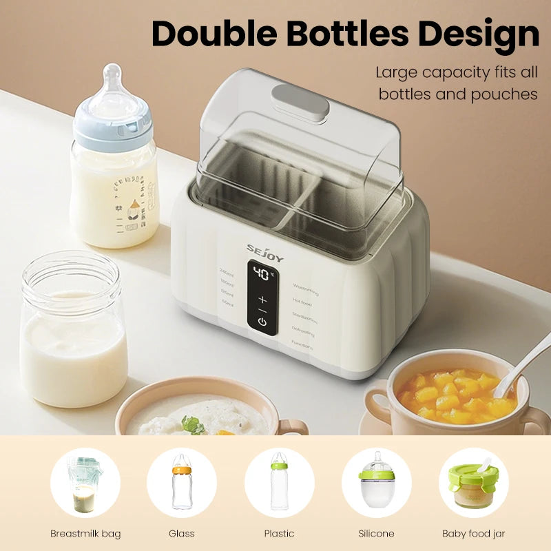 Sejoy Double Baby Bottle Warmer With Accurate Temperature Control