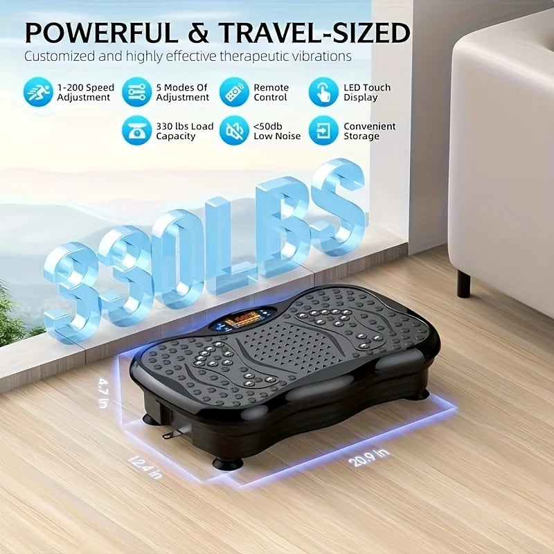 BZEQ Vibration Platform With Resistance Bands For Full Body Training