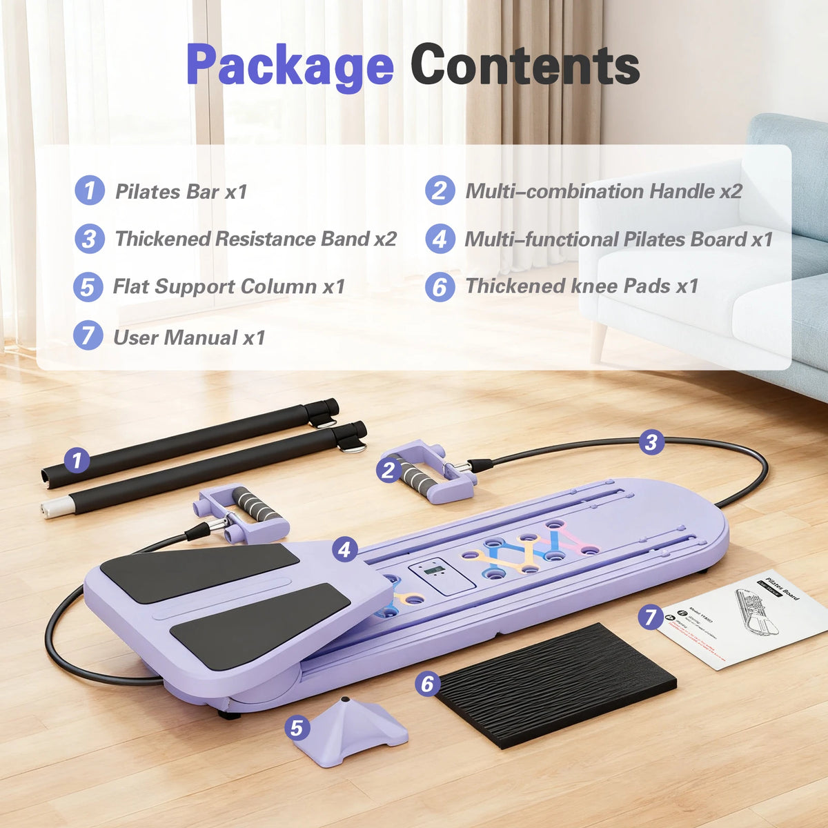 Multifunctional Pilates Abdominal Board for Full Body Strength Training