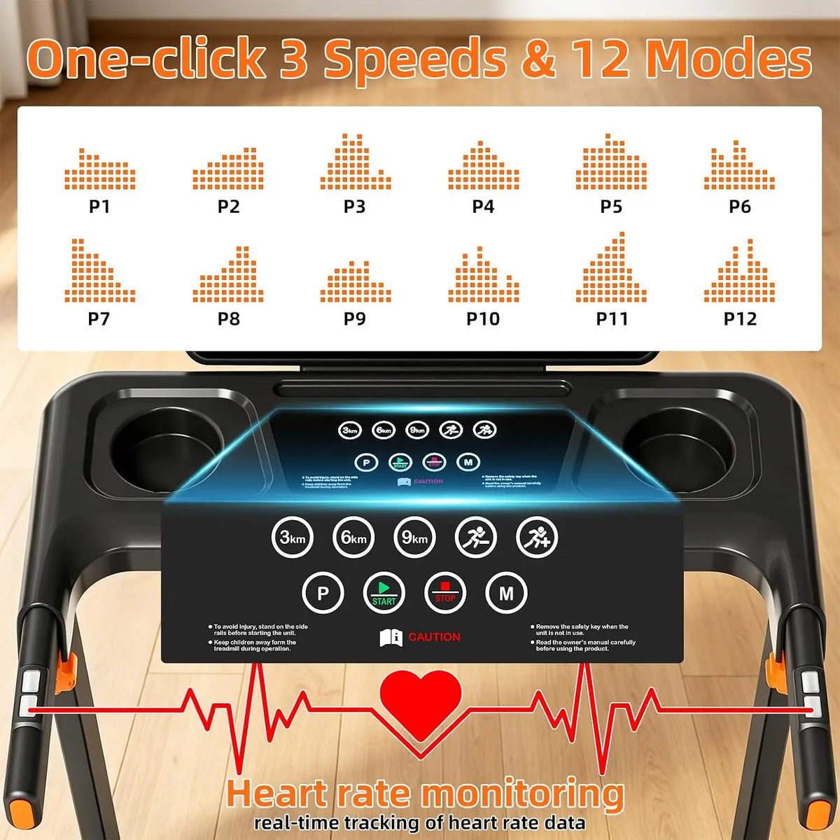 Walking Pad Treadmill With 12 Percent Incline And App Control