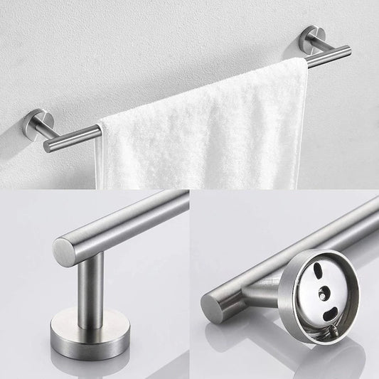 7Pcs/Set Bathroom Hardware Set Bathroom Towel Rack Including 16" Hand Towel Bars Toilet Paper Holders, Towel Rings, Robe Towel Hooks