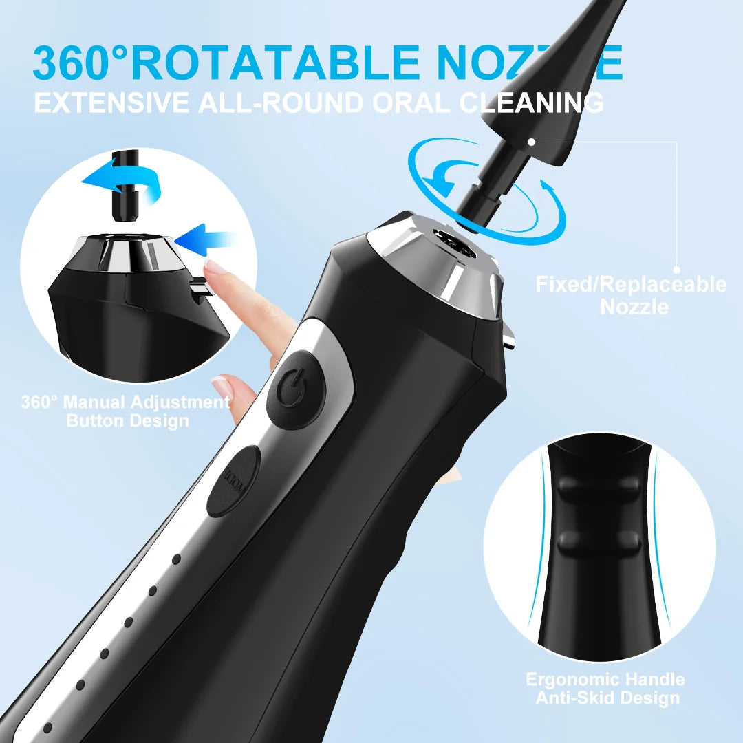 SEJOY Portable Water Flosser Oral Irrigator With Multiple Cleaning Modes