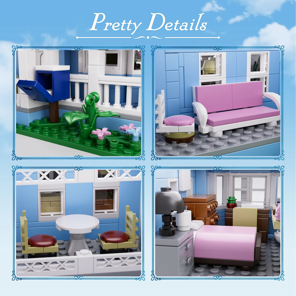 Lorelai Palace Building Blocks Set for Home Decor and Gifts