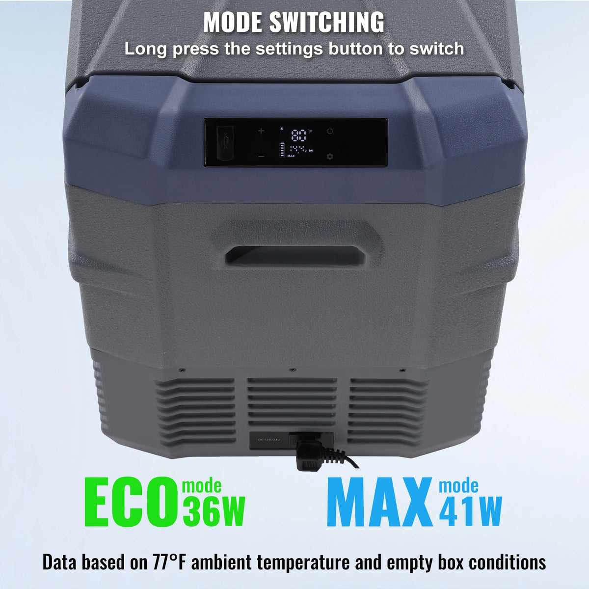 SucceBuy Portable Car Refrigerator Dual Zone Compressor Freezer Cooler for Travel